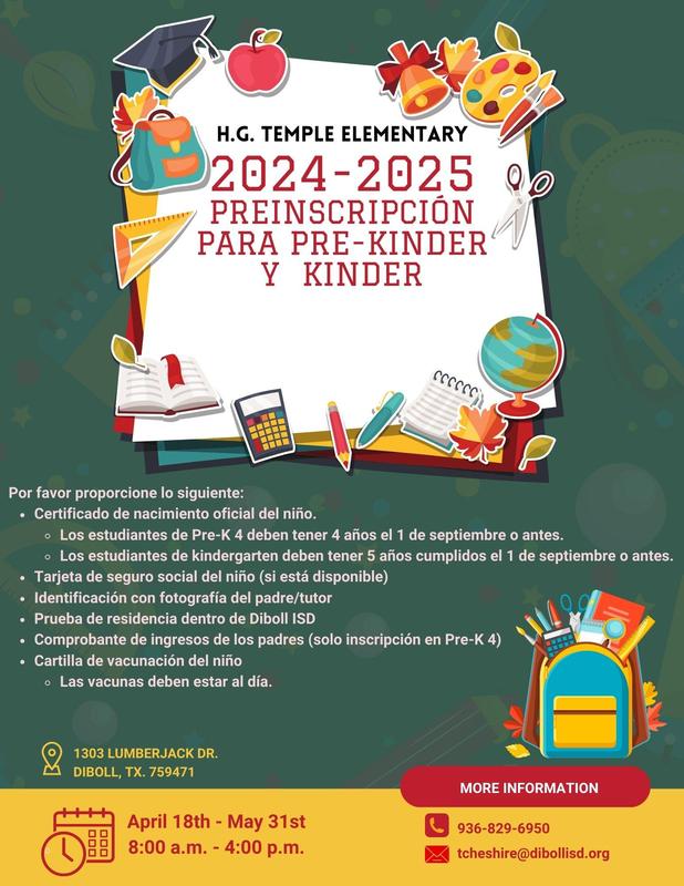 Preinscripción de Kinder y PK4