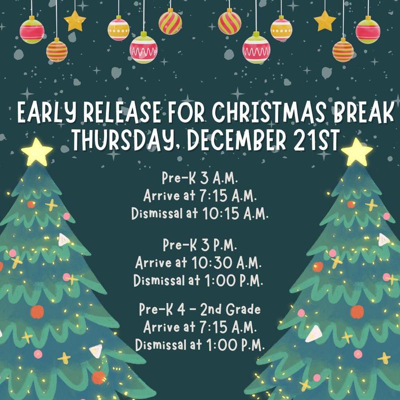 Early Release Schedule