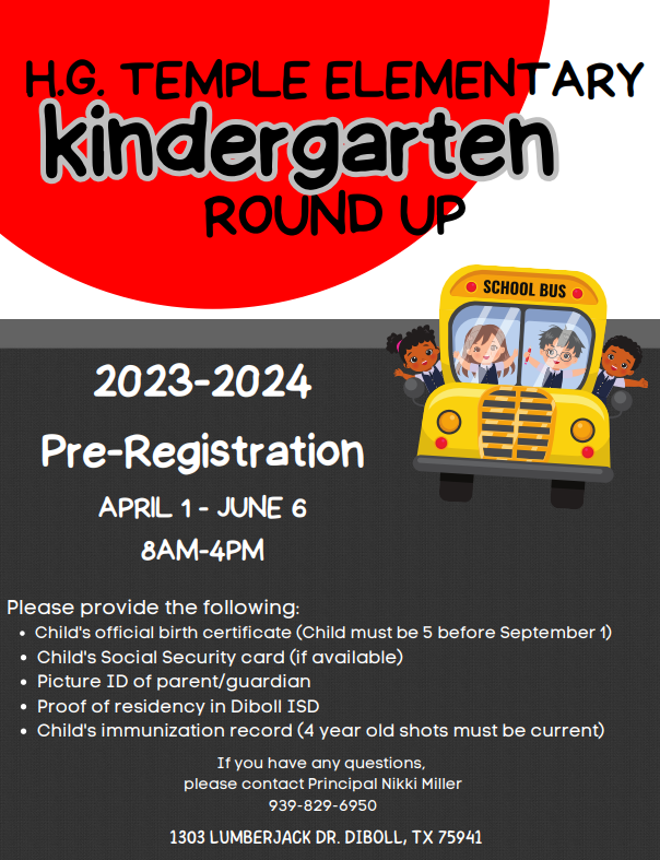 Kindergarten Round Up