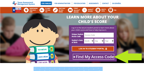 How to Access your student's STAAR and TELPAS Scores