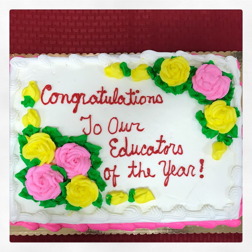 Cake to honor the educators
