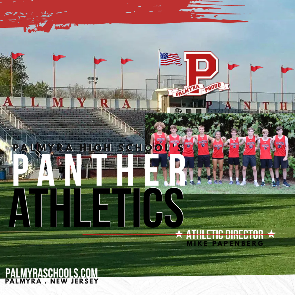 Athletics Update -stadium photo with flags FEATURING cross country teams