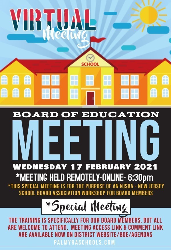 BoE Special Meeting Poster