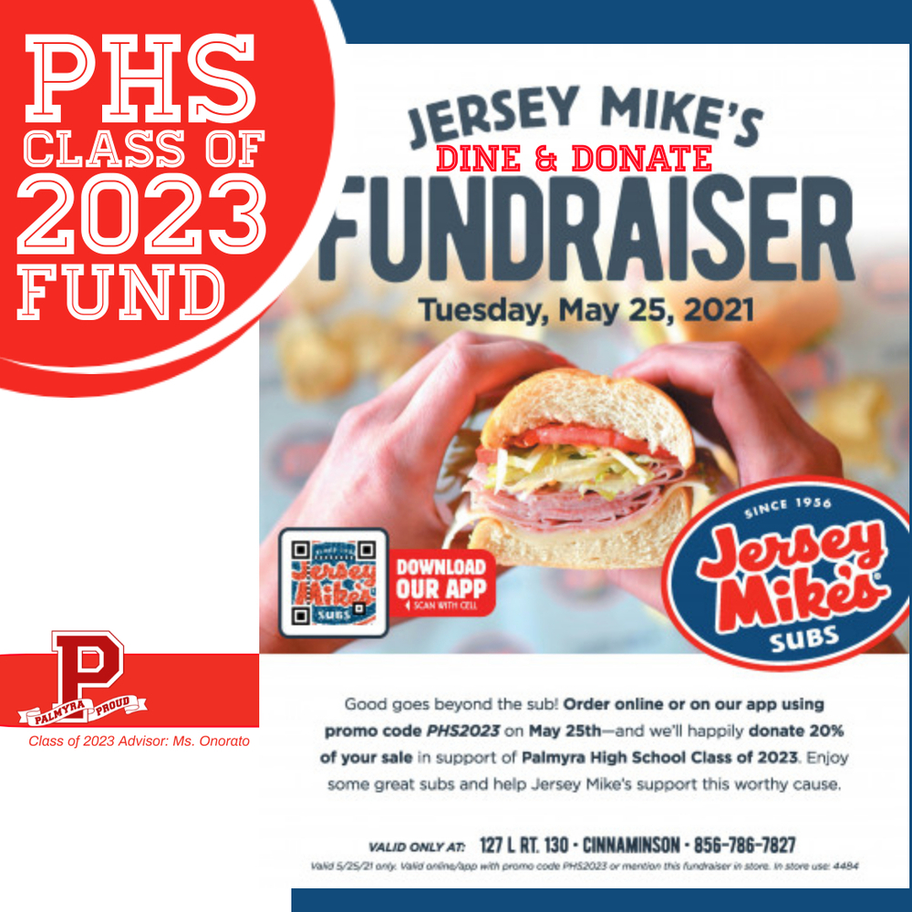 Jersey Mike's Spirit Night 5/25