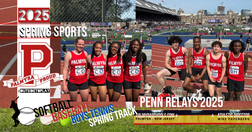 spring sports banner- runners from penn relays
