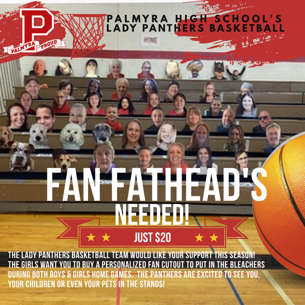 fathead images in gymnasium stands