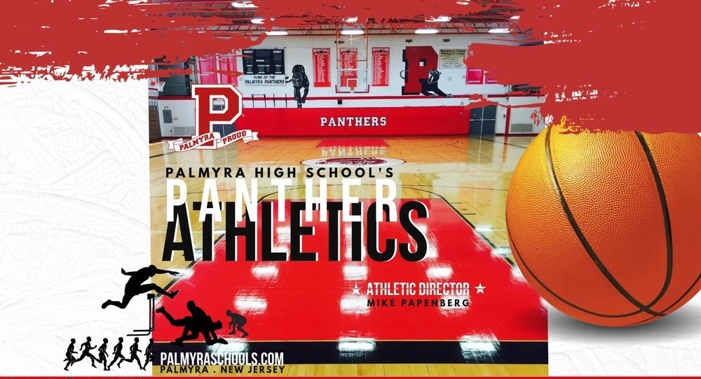 Panther Athletics Update photo of PHS gym with winter sports depicted