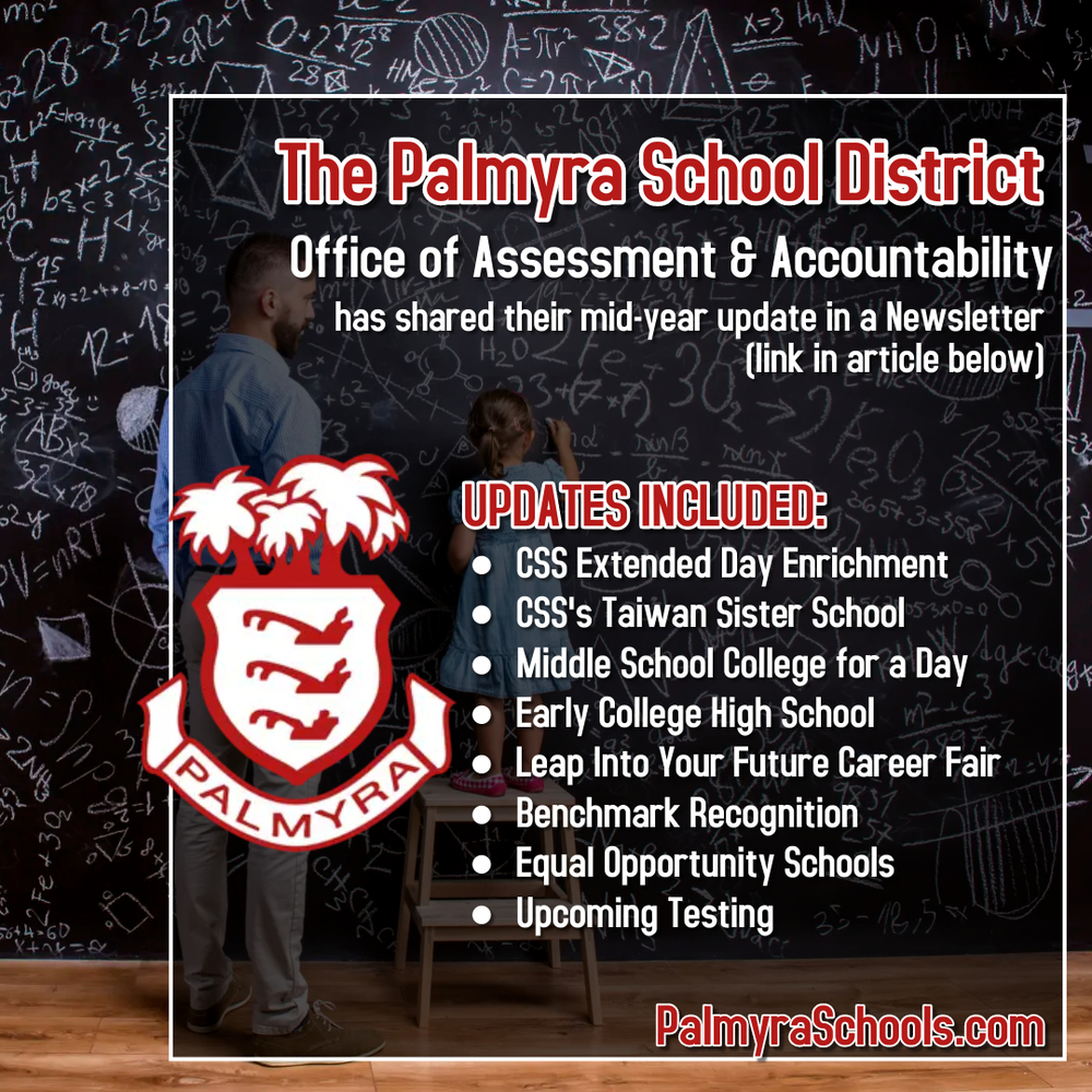 oFFICE OF Assessment and Accountability update newsletter with logo on chalkboard background