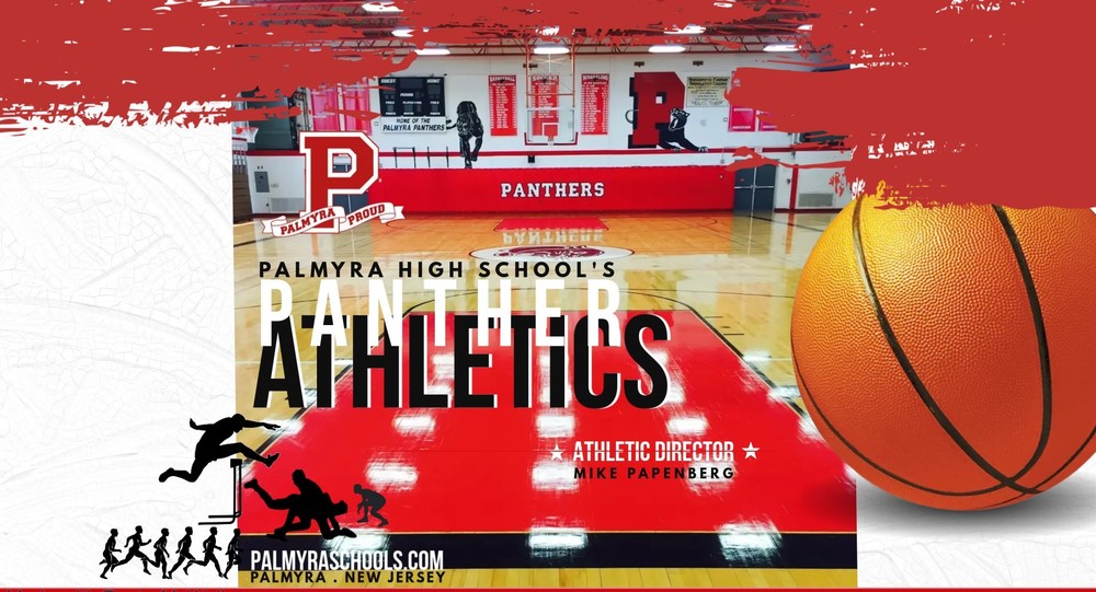 Panther Athletics Update winter sports photo of gym with silhouettes of other teams