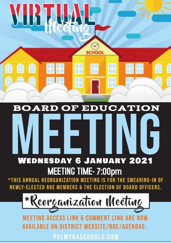 BoE Reorganization Meeting Poster