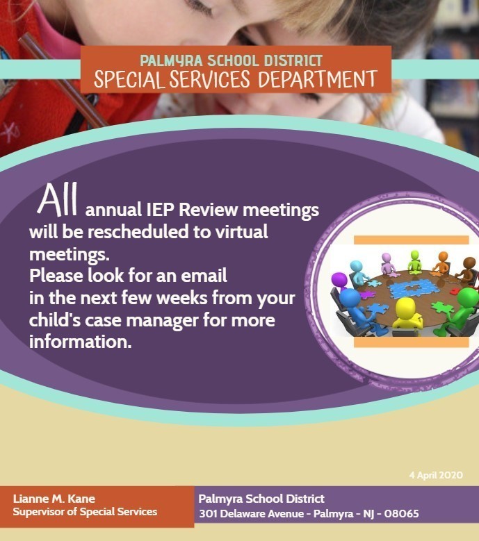 IMPORTANT IEP FAMILIES MESSAGE