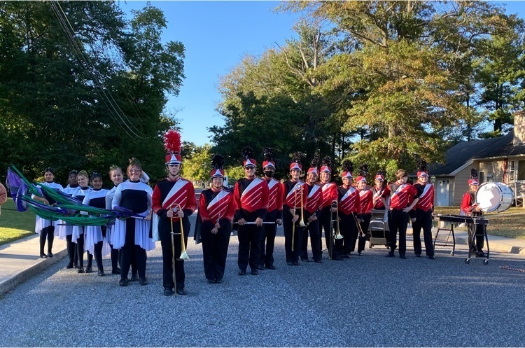 taking to the streets- palmyra Band in Uniform