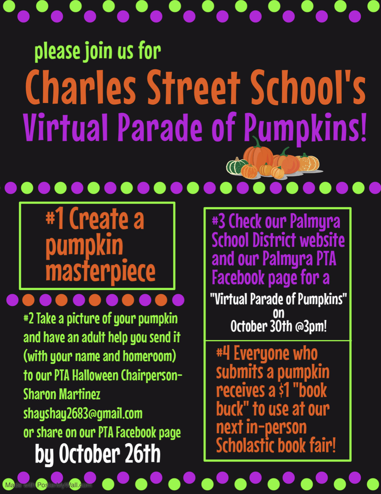 PTA Parade of Pumpkins Flyer