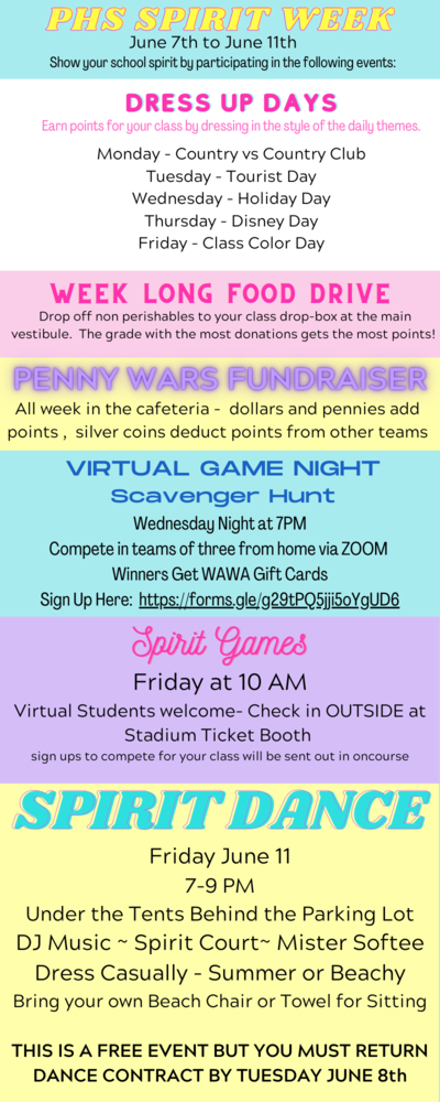 spirit week- phs