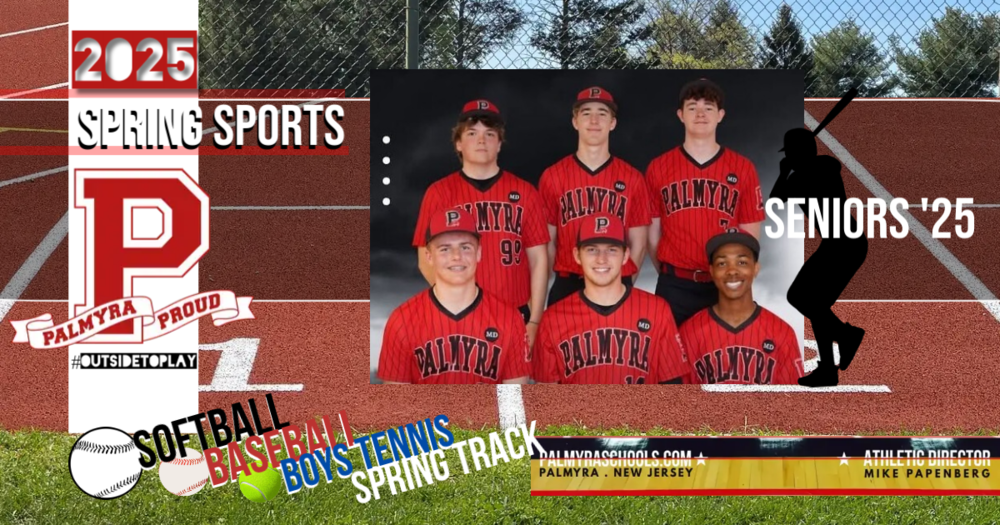 2025 PHS SENIOR BASEBALL PLAYERS featured on spring sports graphic