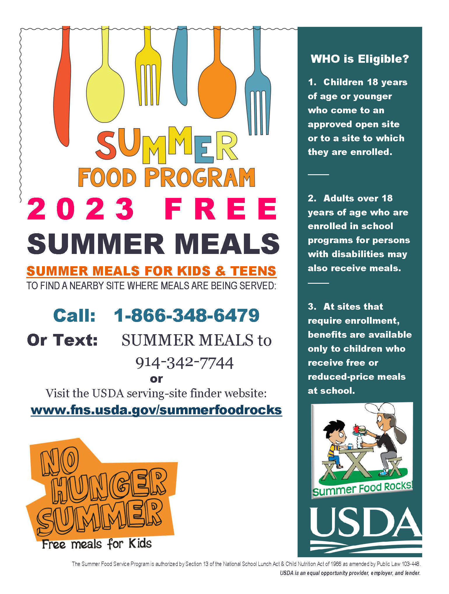 SUMMER MEALS PROGRAM SUMMER MEALS PROGRAM