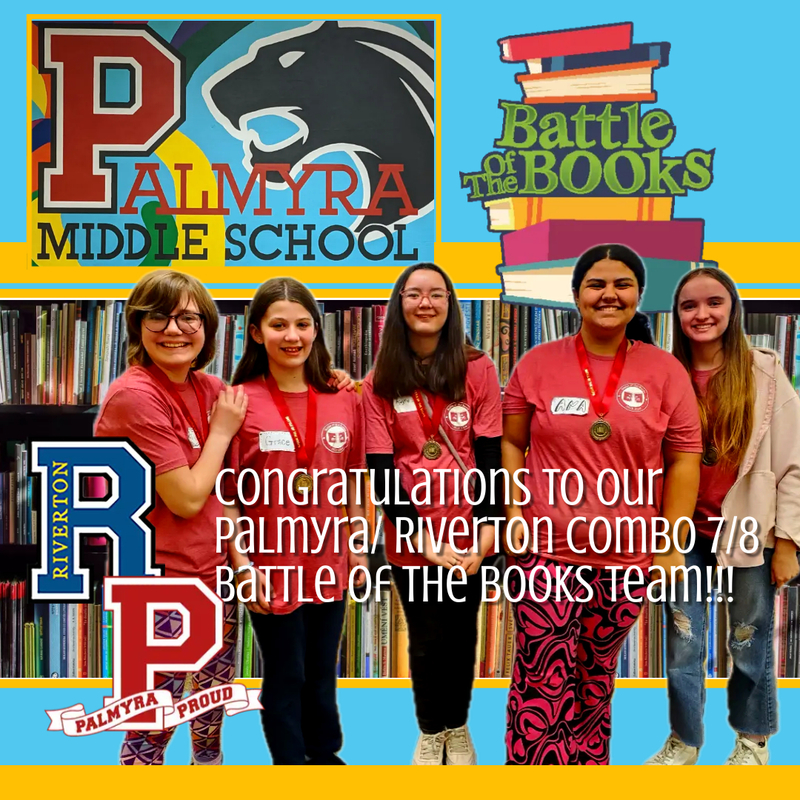 battle of the books team including riverton friends