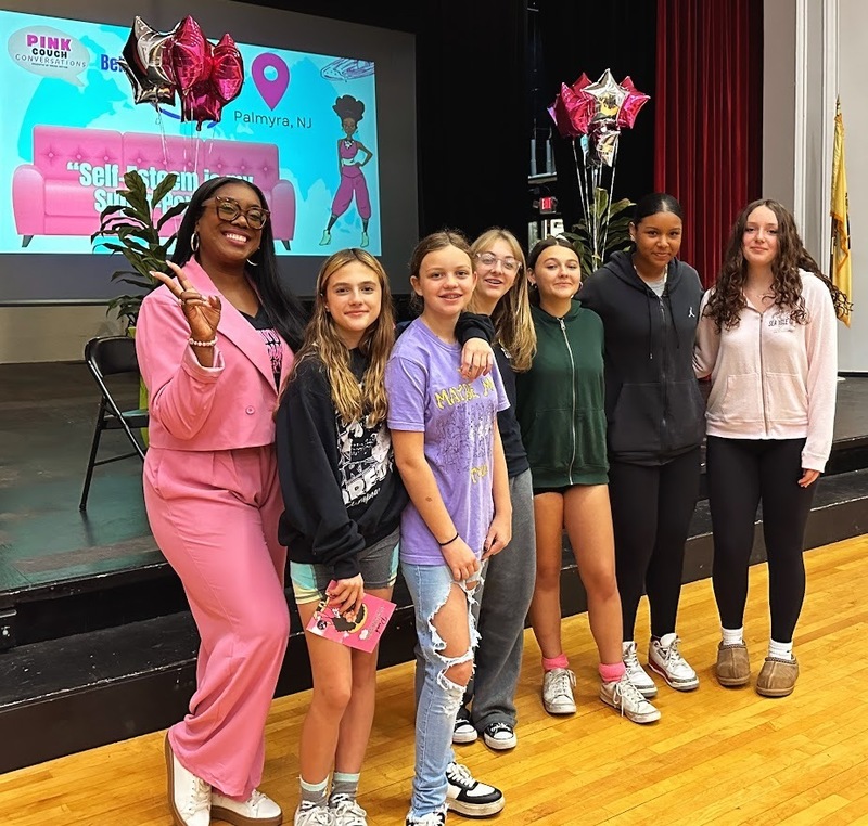 Dr. Bell poses with her breakout group