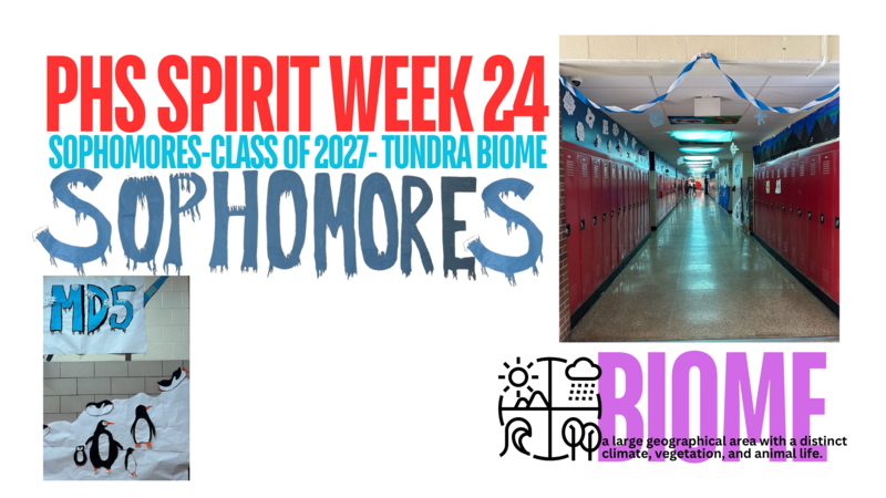 spirit week 24 biome theme for sophomores is frozen tundra