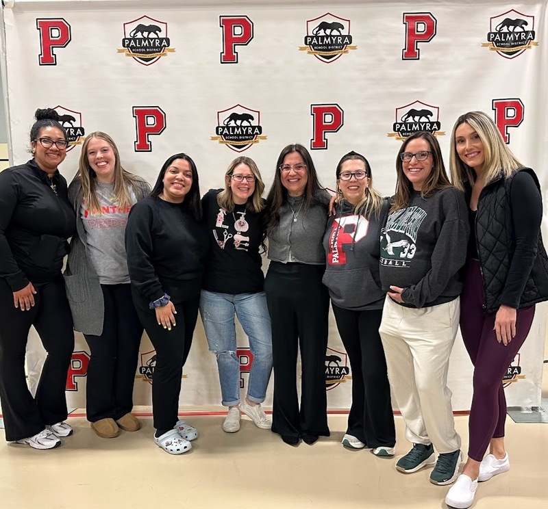 Preschool staff with new supt Dr. Norton