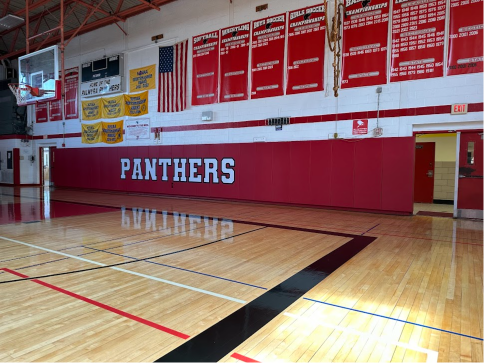 PHS Gym polished to a blinding shine