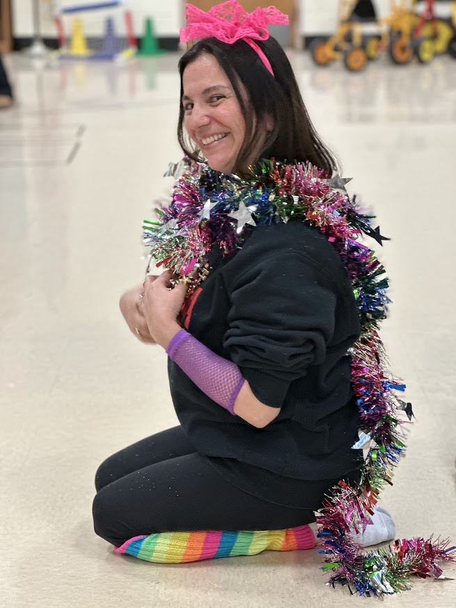 Dr. Norton decked out in wacky accessories to celebrate read across america