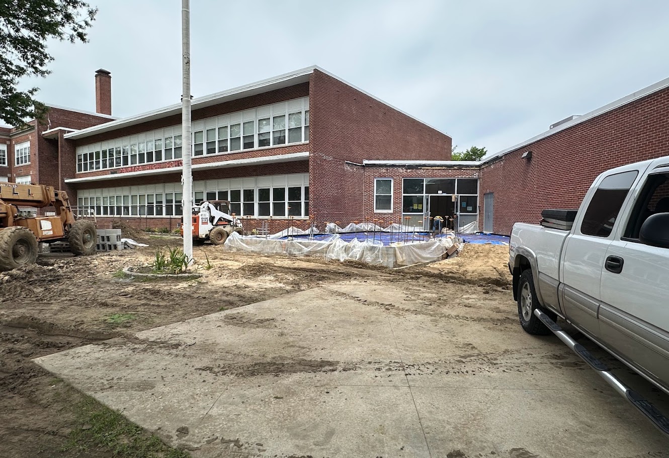 front of door 1 concrete pour for new foundation