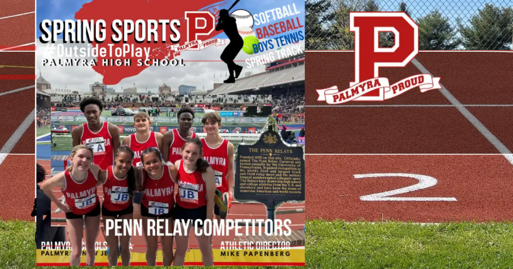 spring track template featuring penn relay competitors