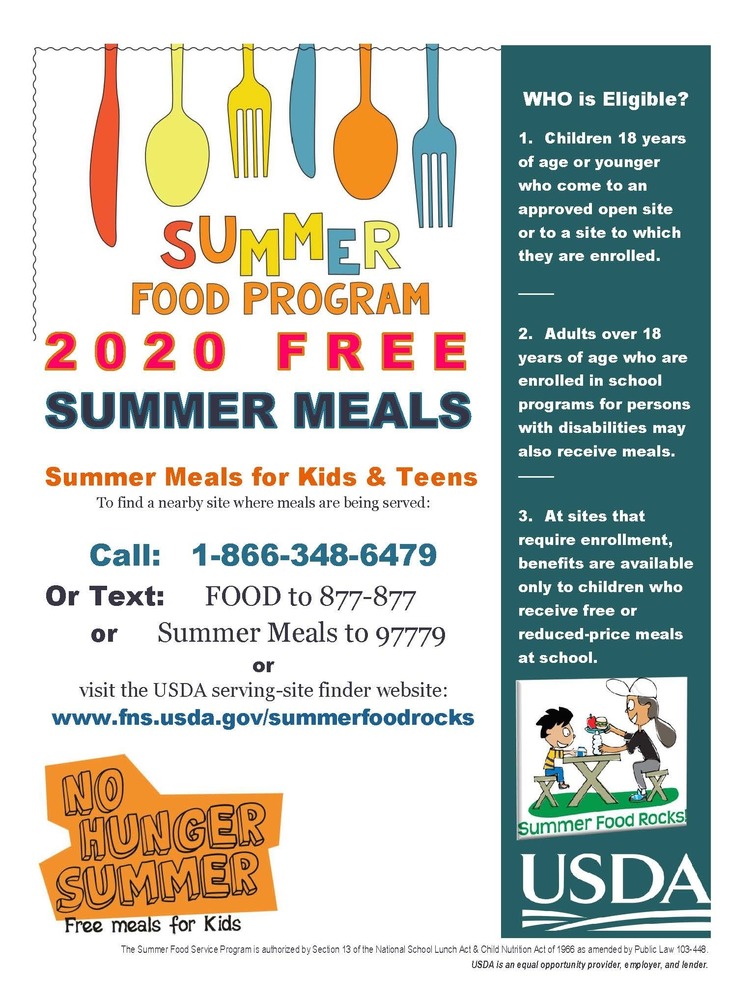Summer Meal Locations 2020