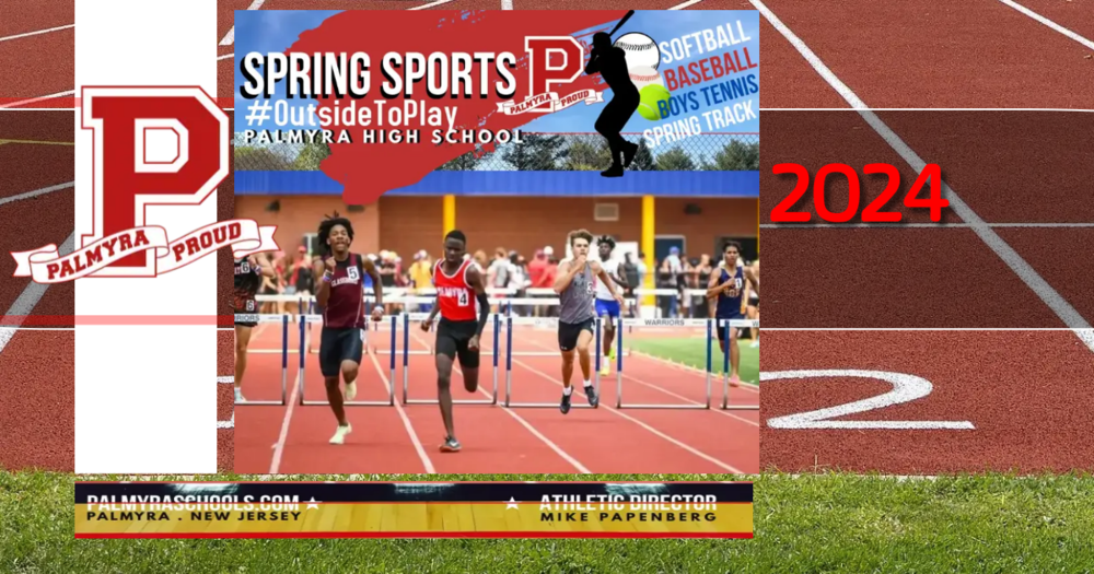 spring sports flyer featuring abdul at states for track