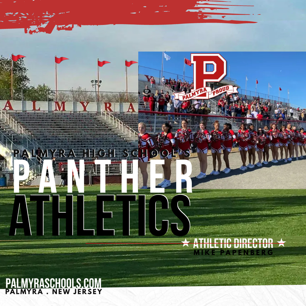 Athletics Update -stadium photo w Cheerleaders