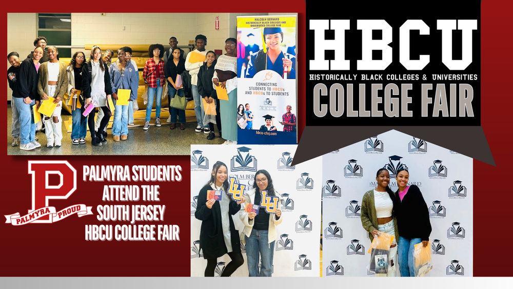 COLLAGE OF photos of students attending HBCU college fair november 2024