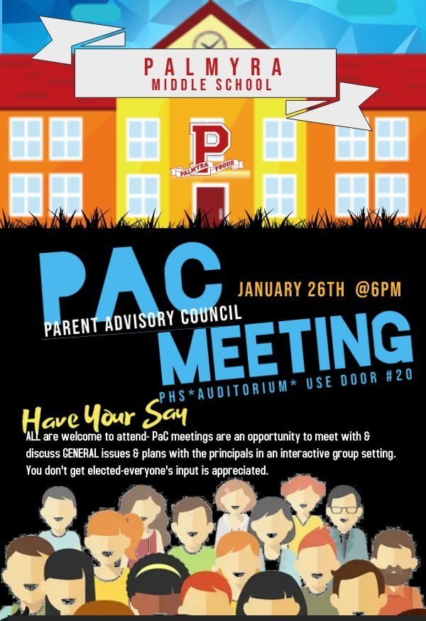PAC Meeting poster