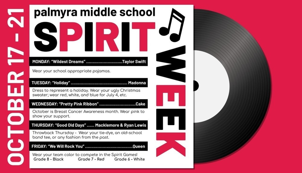 Middle School Spirit Week and Dance