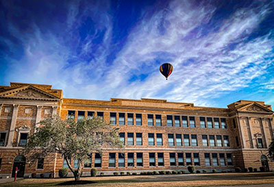 school with balloon