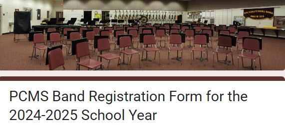 PCMS Band Registration Form