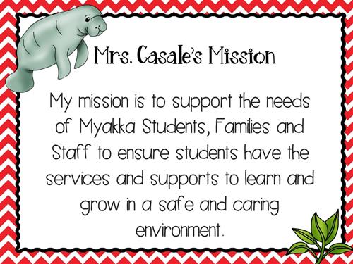 Mrs. Casale's Mission Statement 