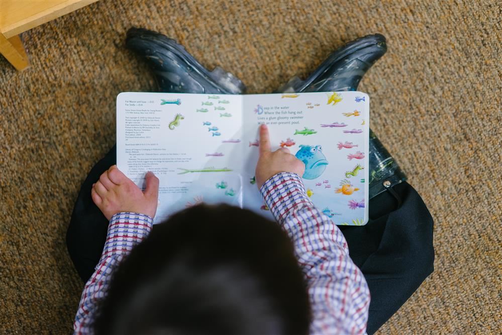 Boy with book